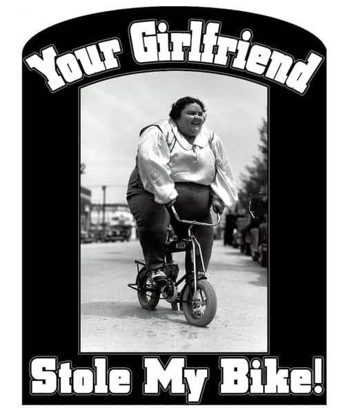 Your Girlfriend Stole My Bike Whizzinator Tee